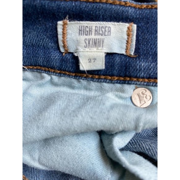 Madewell High Riser Whiskered Faded Skinny Jean 27 - Picture 9 of 13